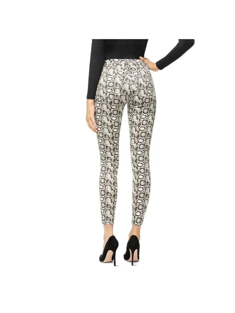 Good American Women’s Size 25 Animal Snake Print Skinny High Waist Denim Jeans